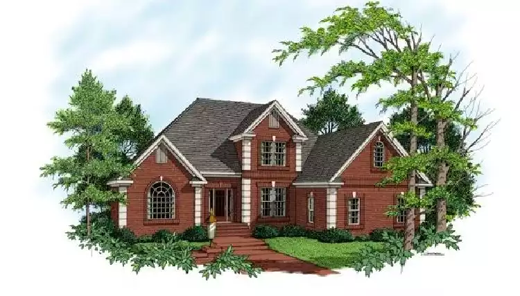 image of traditional house plan 6317